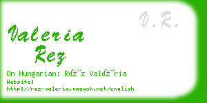 valeria rez business card